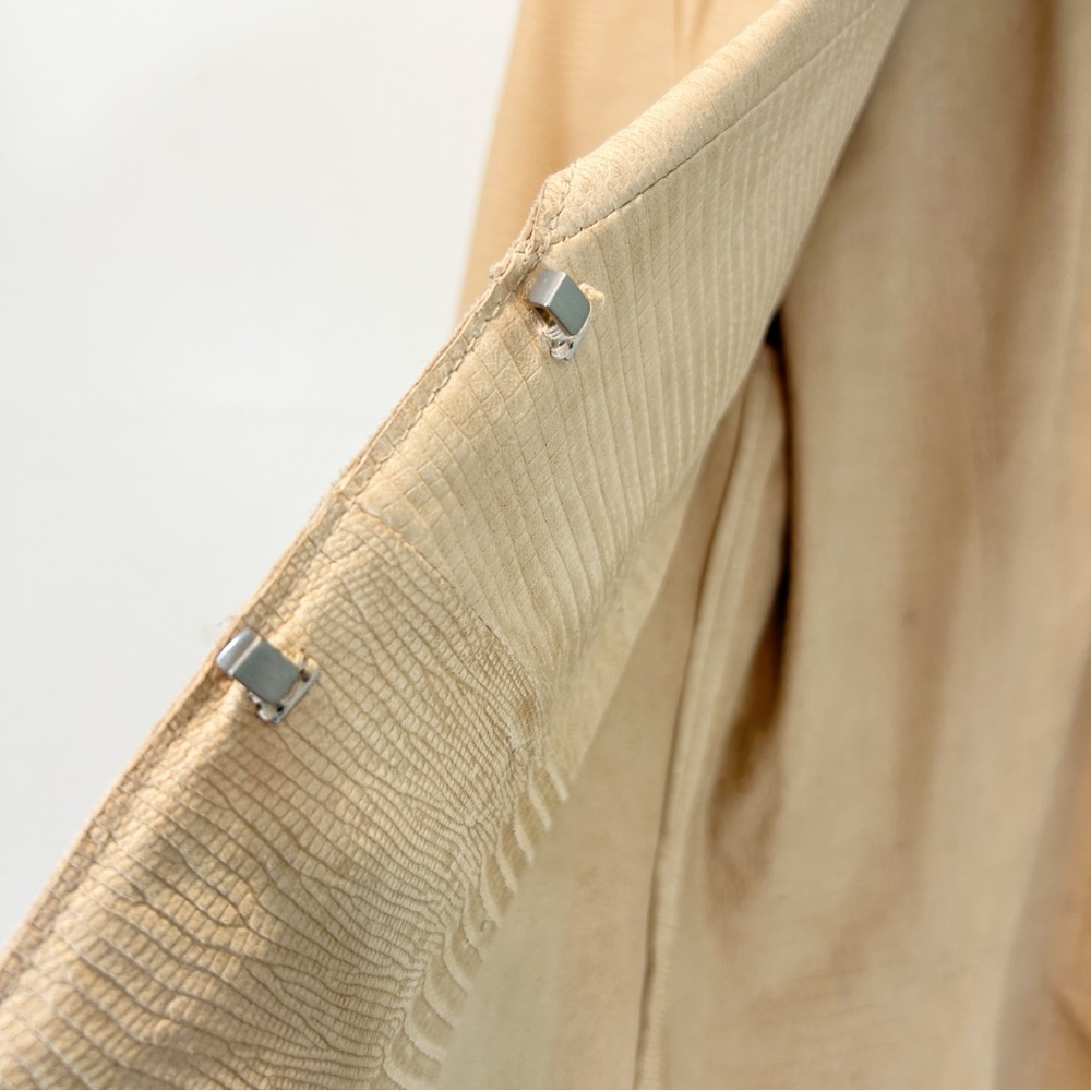Banana Republic | Women's Leather Snakeskin Embossed Bohemian Jacket Size 8 - Picture 11 of 16